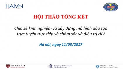 Hội thảo chia sẻ kinh nghiệm và xây dựng mô hình tập huấn lâm sàng trực tuyến trực tiếp